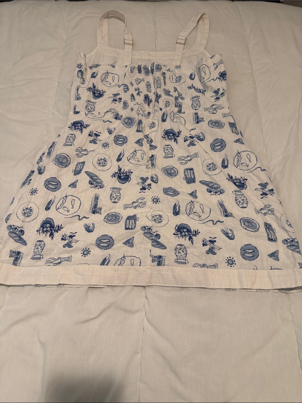 Abercrombie & Fitch Linen-Blend Wide Strap Mini Dress - Picture 11 of 15